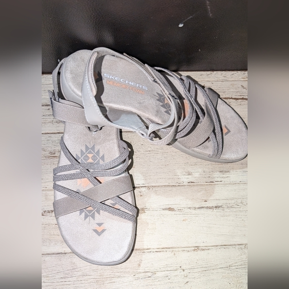 Skechers slip in stretch flex sandals